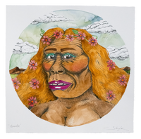 Neanderthal (Chanelle) Hand-finished with Watercolours