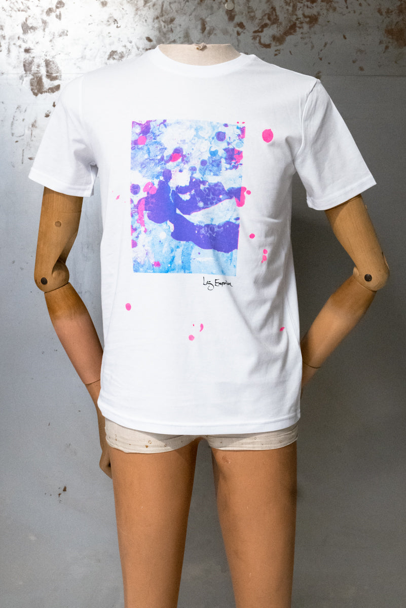 Laz Studio Paint Splats T-shirt (Ocean)