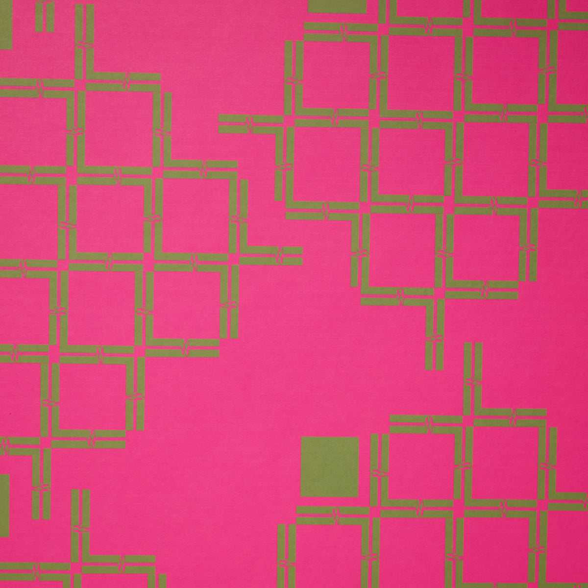 Laz Studio Squares Digital Wallpaper (Hot Pink)