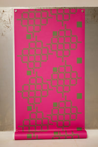 Laz Studio Squares Digital Wallpaper (Hot Pink)