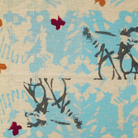 Laz Studio House Graff Fabric (Oatmeal, Light Blue, Brown) - 3 Colour