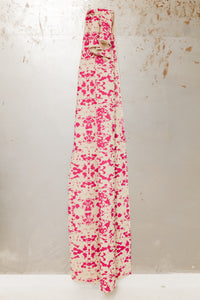 Laz Studio House Spots Fabric (Oatmeal & Pink)
