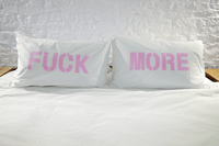 Fuck More/Fuck Off Duvet Cover and Pillows Set