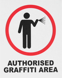 Authorised Graffiti Area Sticker