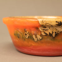 Laz Studio Small Bowl with Orange Resin and Scottish Elm