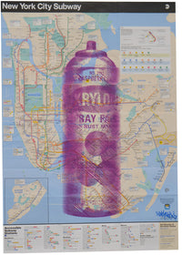 Krylon Series: Unique Subway Map Stencil (Purple)